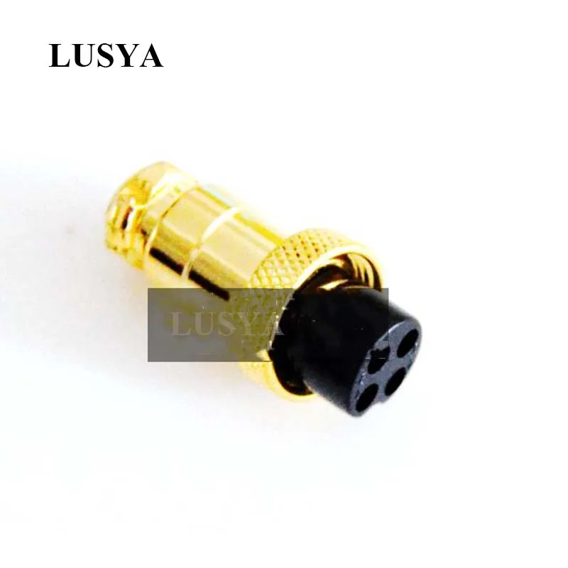 

Lusya 1pcs Full copper plating Four-core plug m200mk3 mkIII D1080mk2THD8404 for speaker T1262
