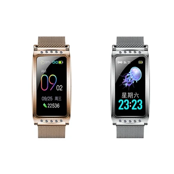 

F28 Smart Watch Women Sport Fitness Heart Rate Blood Pressure Oxygen Female Physiological Period Reminder Fitness Bracelet Gift