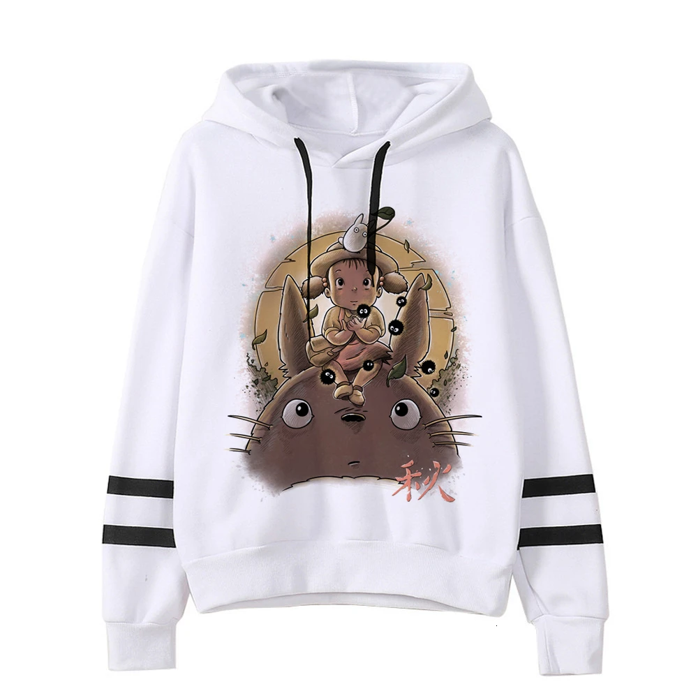 Толстовка с капюшоном и изображением Тоторо японский капюшон Женская толстовка