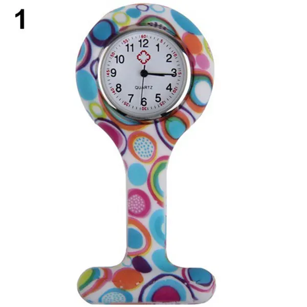 Reloj de silicona para enfermeras, con broche, Túnica, bolsillo, esfera inoxidable, SCI88, nuevo