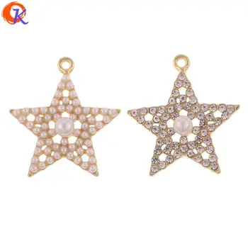 

Cordial Design 30Pcs 27*29MM Jewelry Accessories/DIY Earrings Making/Imitation Pearl/Star Shape/Hand Made/Earrng Findings