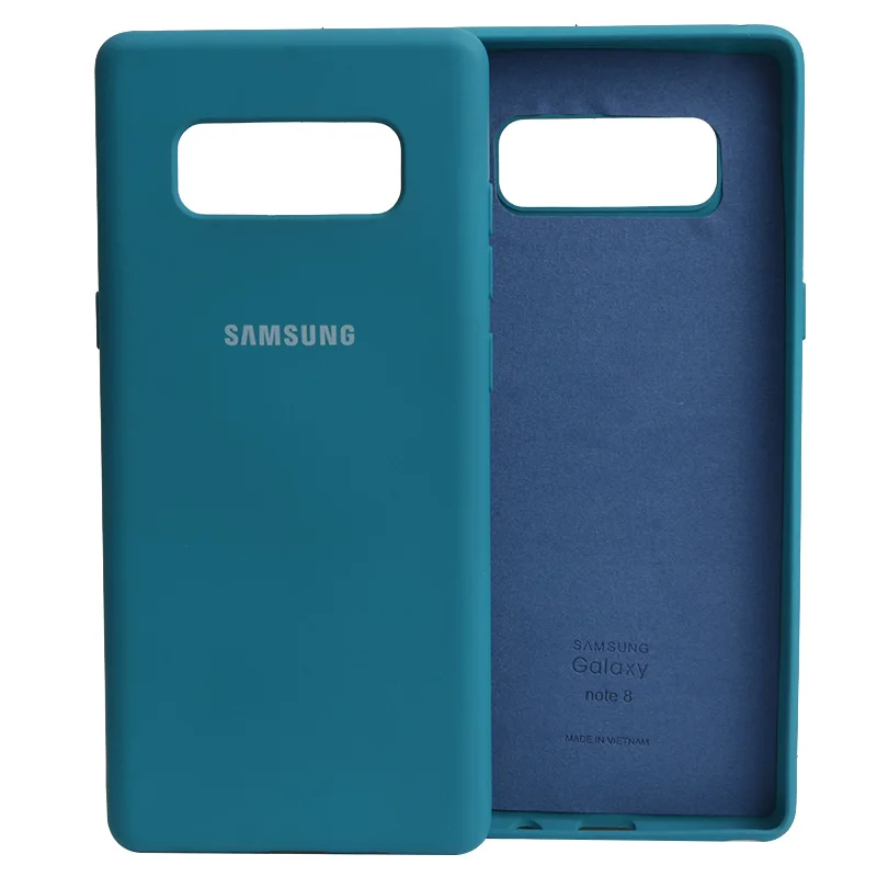 Samsung Galaxy Note 8 Liquid Silicone Case TPU Silky Soft-Touch Shell For Galaxy Note8 Full Protective Back Cover smartphone pouch