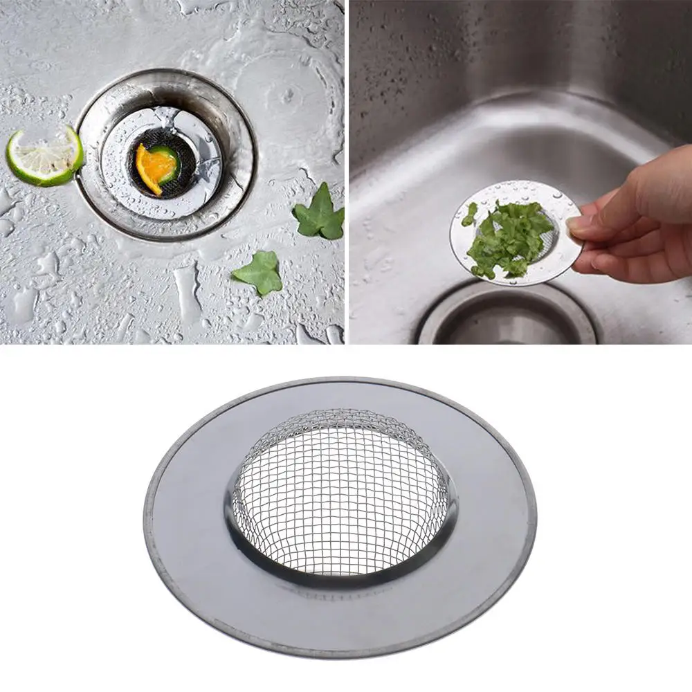 10 Filtri A Rete Per Lavello In Acciaio Inox - Diametro 11,4 Cm, Anti-intasamento Per Cucina E Bagno, Filtro Per Capelli E Residui Di Cibo