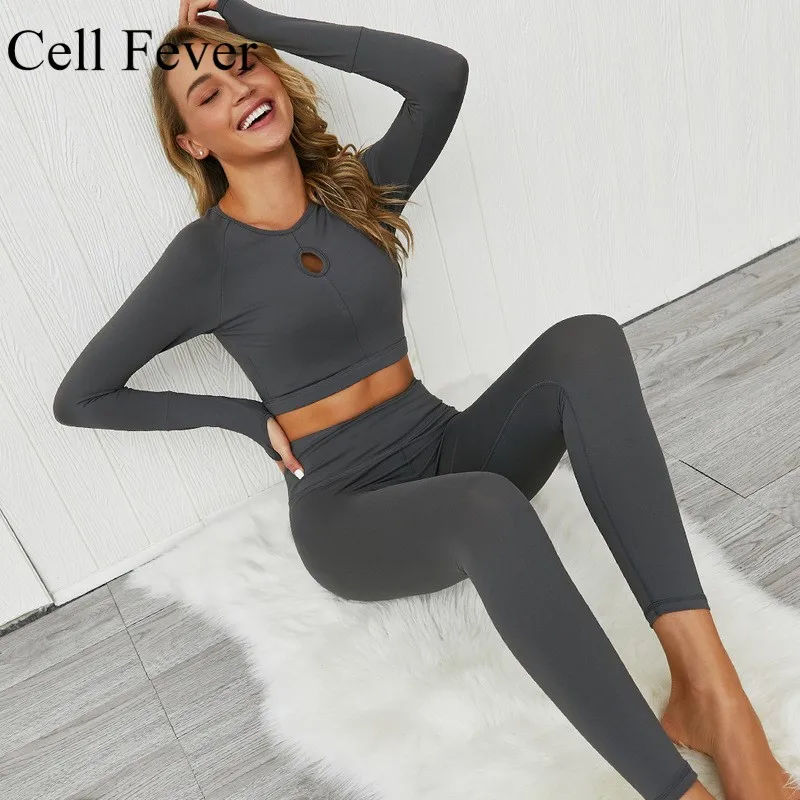 

Women Seamless Yoga Set High Waist Gym Leggings Sport Shirt Suit Long Sleeve Fitness Workout Sports Running Workout Pants Shirts