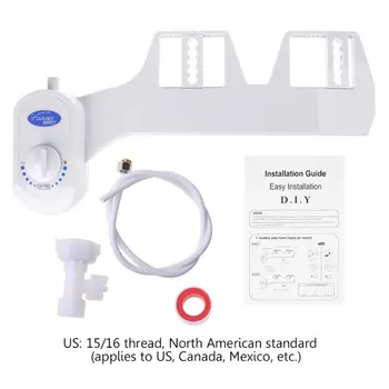 

Bidet Fresh Water Spray Dual Nozzles Mechanical Bidet Toilet Seat Attachment