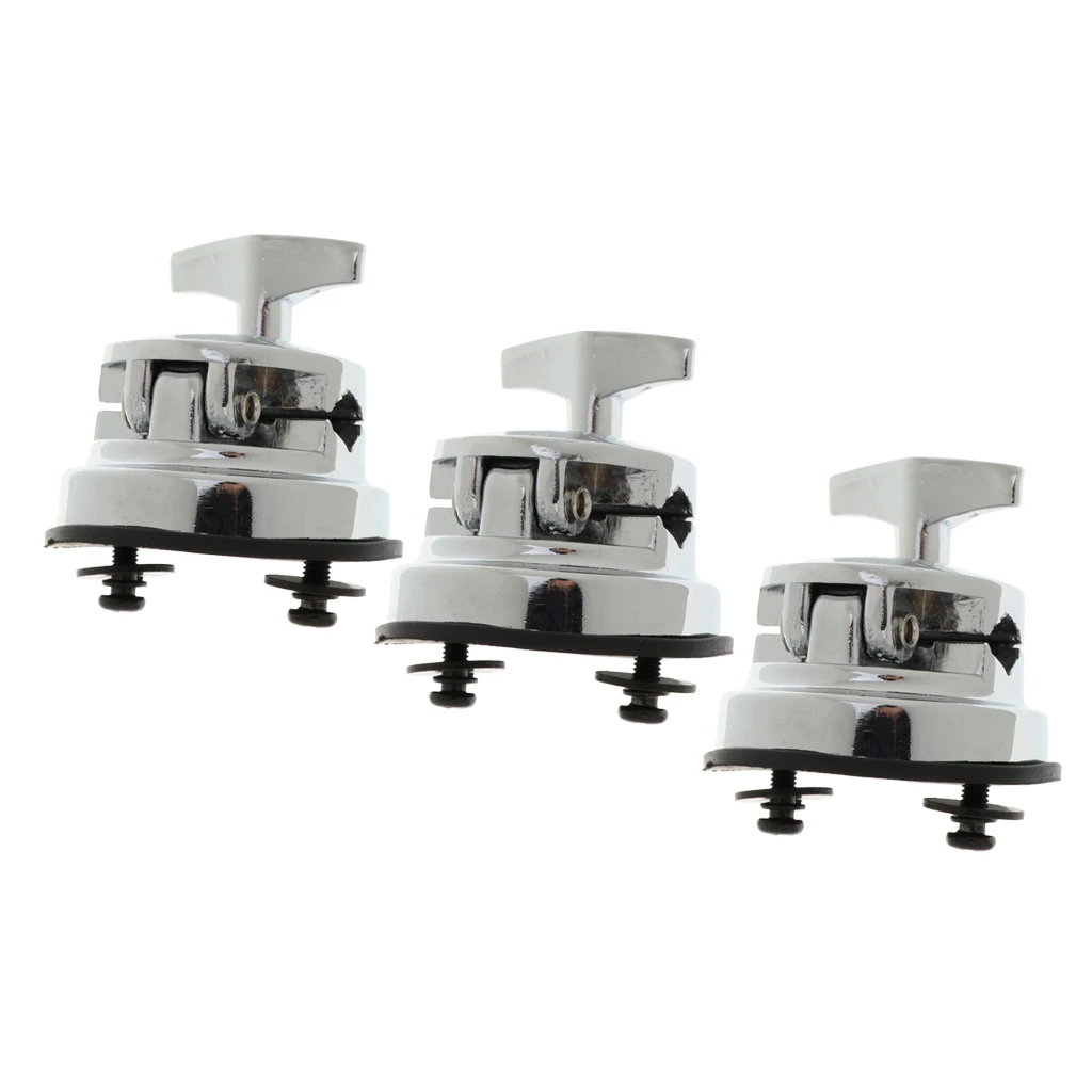 3pcs Drum Set kit Holder Base Mount Bracket for Drummer Percussion Accessory