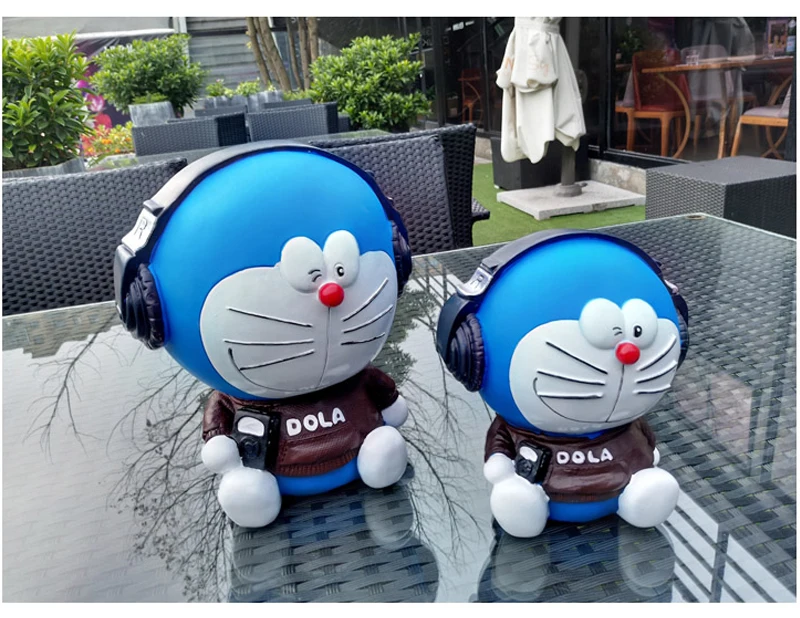 Небьющаяся мультяшная фигурка Doraemon копилка пластиковая Копилка безопасная монета копилка декоративная коробочка аксессуары