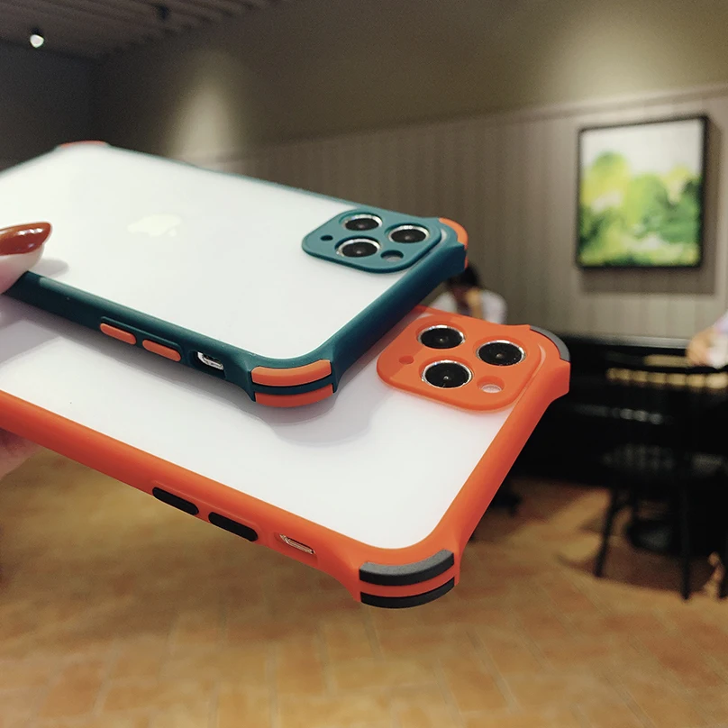 Luxury Shockproof Case For Huawei P40 Lite P30 Mate 20 30 Pro Matte Transparent Ultra Thin Case For Huawei Nova 5 6 7 Pro Se P30