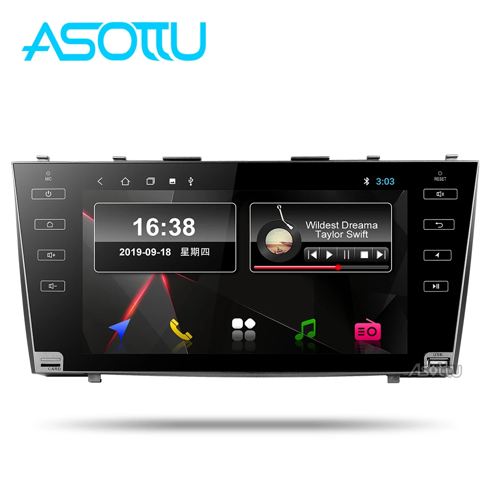 Автомобильный dvd Asottu CLKMR9060 ips Android9.0 PX30 для Toyota camry 2008 2009 2010 2011 dvd-плеер автомобиля стерео радио gps