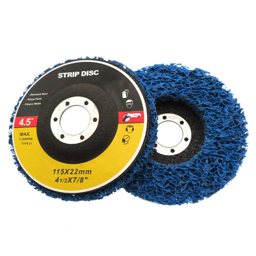 1 Pz 4.5 "115Mm Poly Strip Disc Abrasivo Ruota Vernice Rimozione Ruggine Mole Pulite Per Smerigliatrice Angolare Auto Camion Motocicli