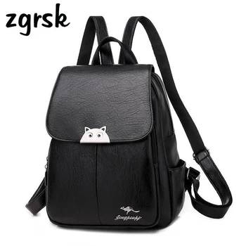 

Ladies Backpack Large Capacity Anti Theft Backpack Korean Style Black Fashion Backpacks For Teenage Girls Back Pack Schoolbag