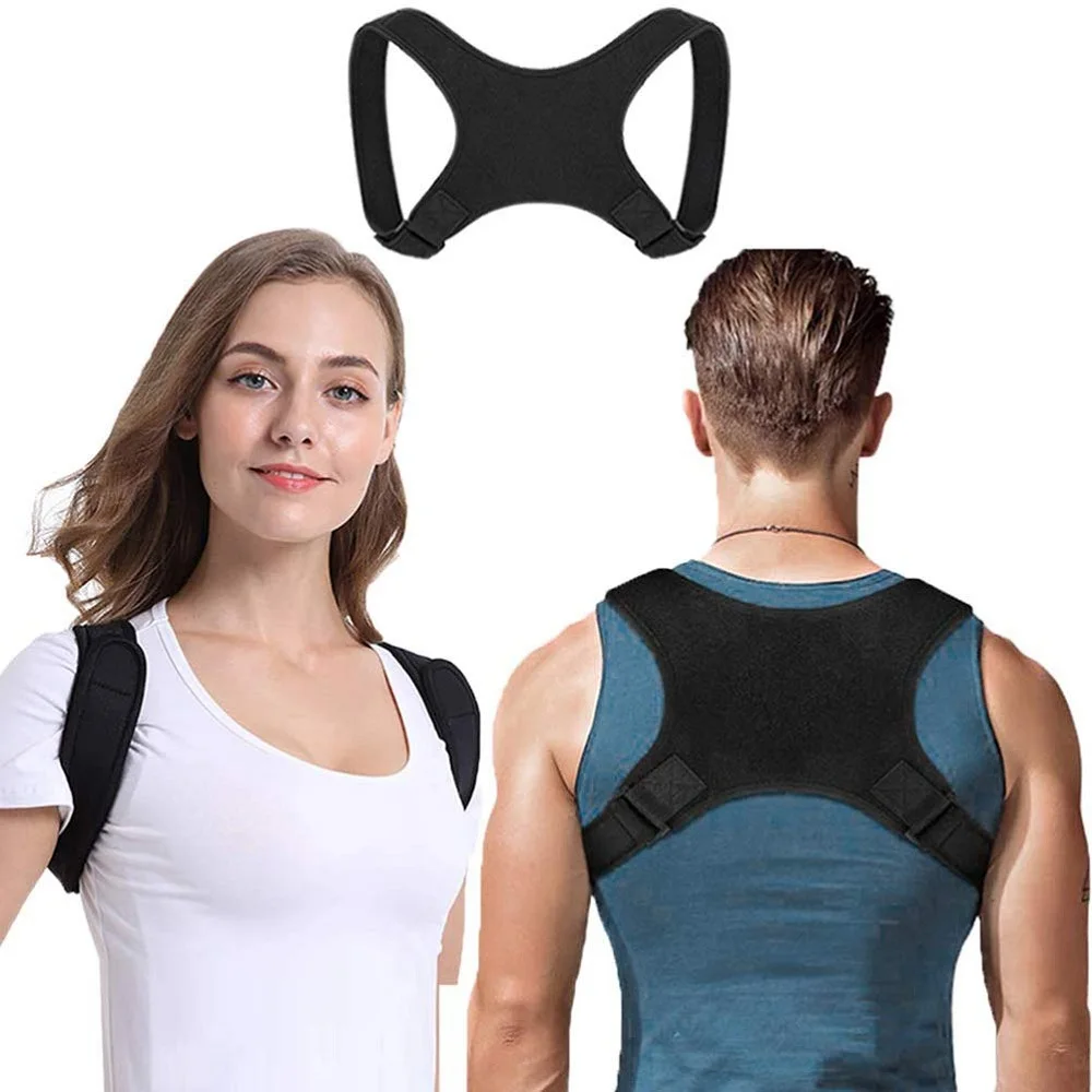 

New Posture Corrector Spine Back Shoulder Support Corrector Band Adjustable Brace Correction Humpback Back Pain Relief