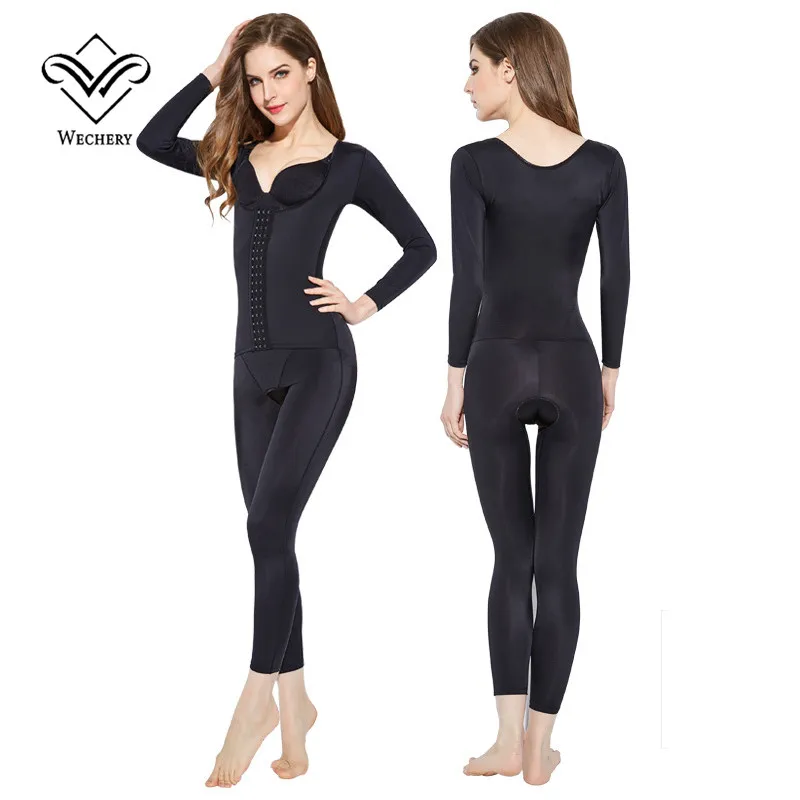 Wechery Shapewear Women Body Shaper Tummy Control Underwear Slimming Bodysuit Plus Size Long