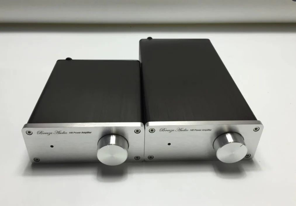 Full aluminum DIY 1105 power amplifier chassis mini desktop AMP enclosure hifi box