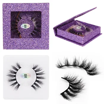 

Fine square box 8D mink eyelashes long and dense eyelasheshot selling eyelashes in Europe and America