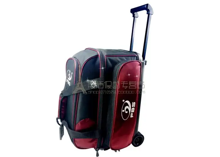 Bowling Accessories Multi-functionPBS 1680D Standard Double Ball Bag Tension Rod Bowling Bag Two Balls Two Balls
