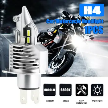 

1PCS H4 9003 HB2 LED Headlight Bulb Hi/Lo Beam HID Car Motorcycle Headlight High Power 6500K Fog Light Driving Bulb 6000LM