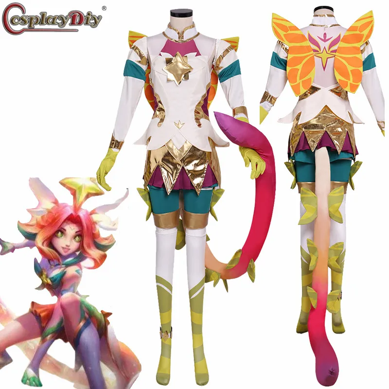 Cosplaydiy LOL Neeko костюм для косплея Звездный Guardian костюмы женщин сексуальное платье