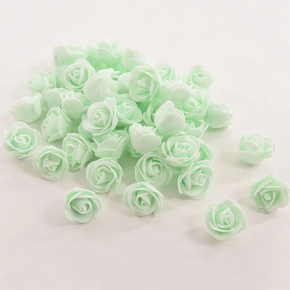 

50Pcs Fake Artificial Rose Flower Heads Floral Party Home Room Decor DIY Display