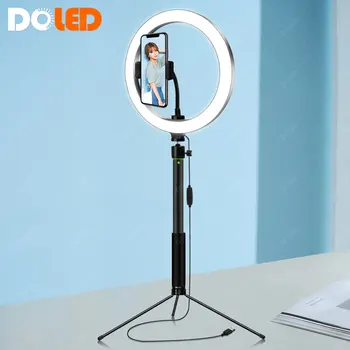 

LED Selfie Ring Light 26cm Ringlight with Stand for Makeup Photo Studio Photographic Lighting Lamp for Live Stream Video on Tikt
