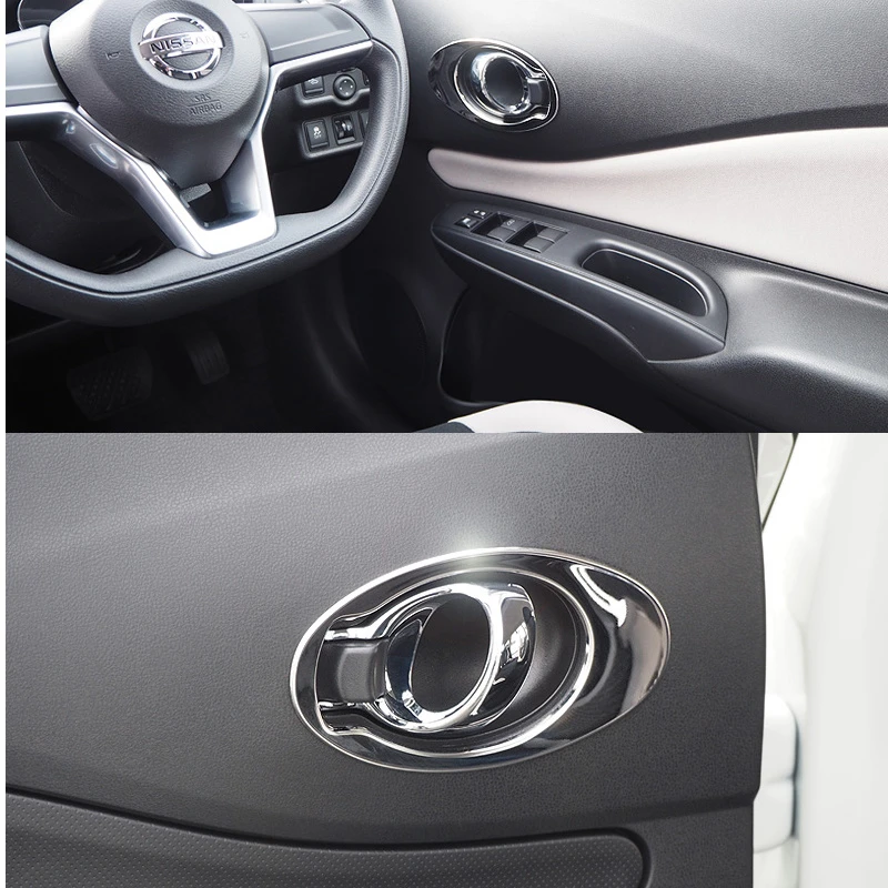 Car Decoration Stainless Steel Interior Handle Trim Car Styling Cover Accessories For Nissan Note Versa Hatchback 17 Up Interior Mouldings Aliexpress