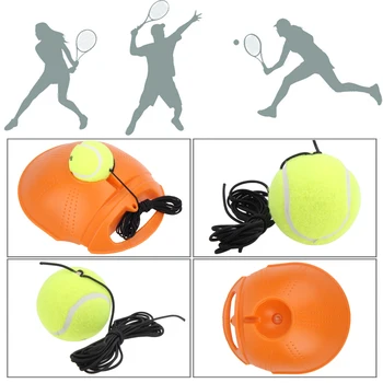 

Tennis Training Aids Tool With Elastic Rope Ball Rebound Device Self-study Beginner Tennis Practice Trainer Practice Tool
