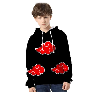 

3 To 14 Years Kids Hoodies 3D Naruto Printed Hoodie Sweatshirt Boys Girls Long Sleeve Cartoon Jacket Coat Children Clothes