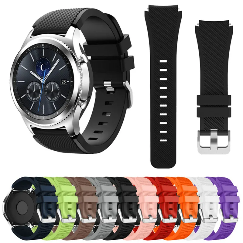 Gear S3 Frontier ремешок для samsung Galaxy watch 46 мм 22 мм ремешок для часов мягкий силиконовый браслет умный ремешок для часов gear S3 класс