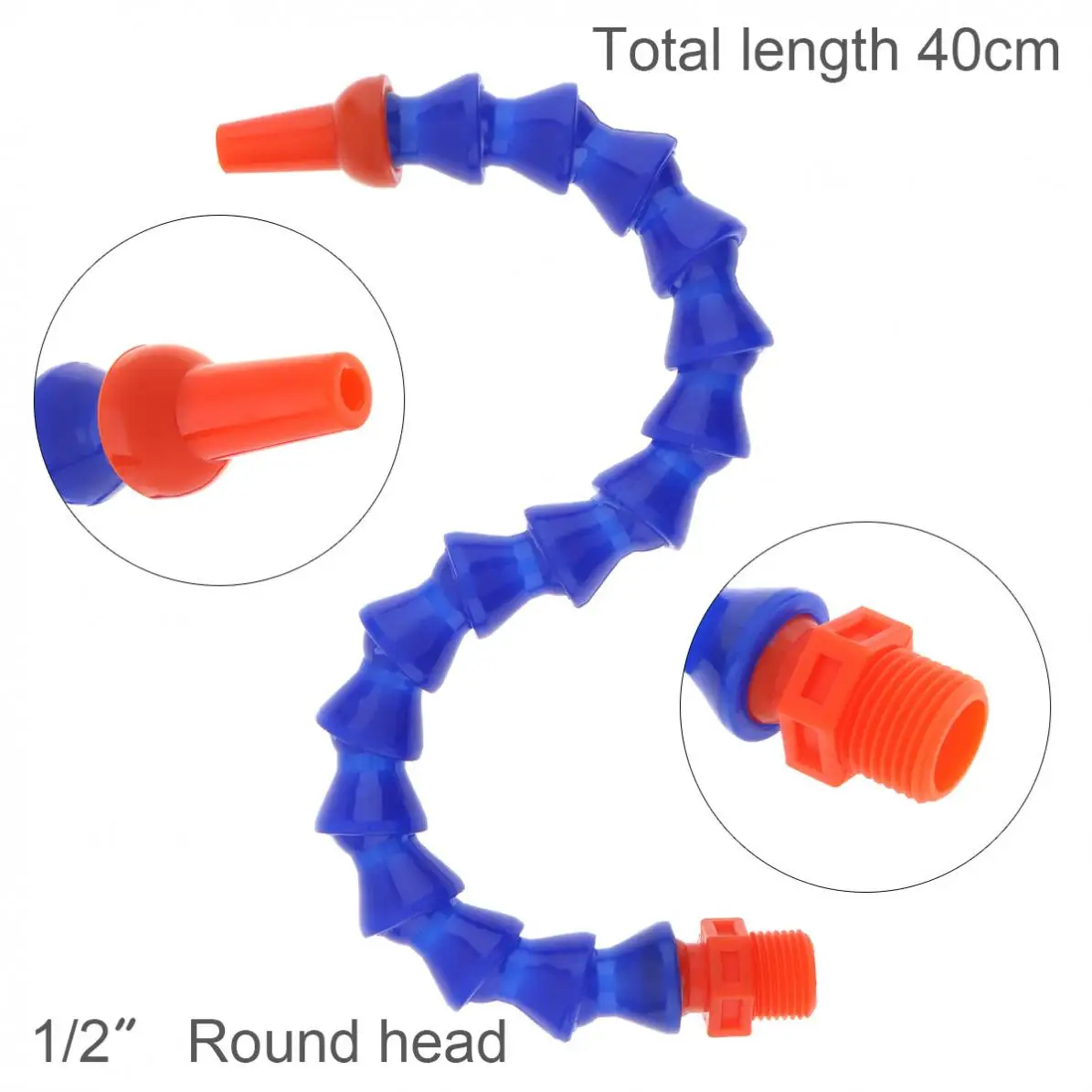 Tuyau de liquide de refroidissement d'huile réglable, buse plate ronde en  plastique, tuyaux flexibles d'eau et d'huile, 300mm, 400mm, 500mm, 600mm,  1/4mm, 3/8mm, 1/2mm, 6 pièces - AliExpress