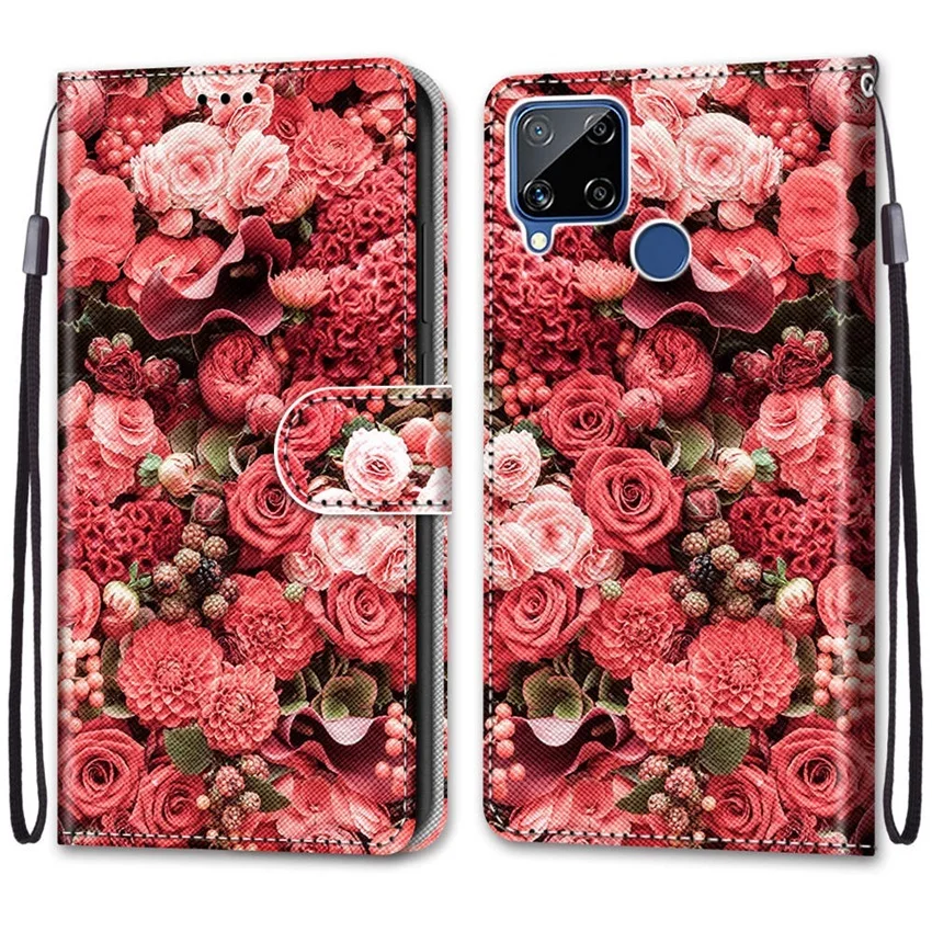 Realme C15,C12,C25,7i全球,Narzo 20,30A #A18粉玫瑰花园 -1.jpg_.webp