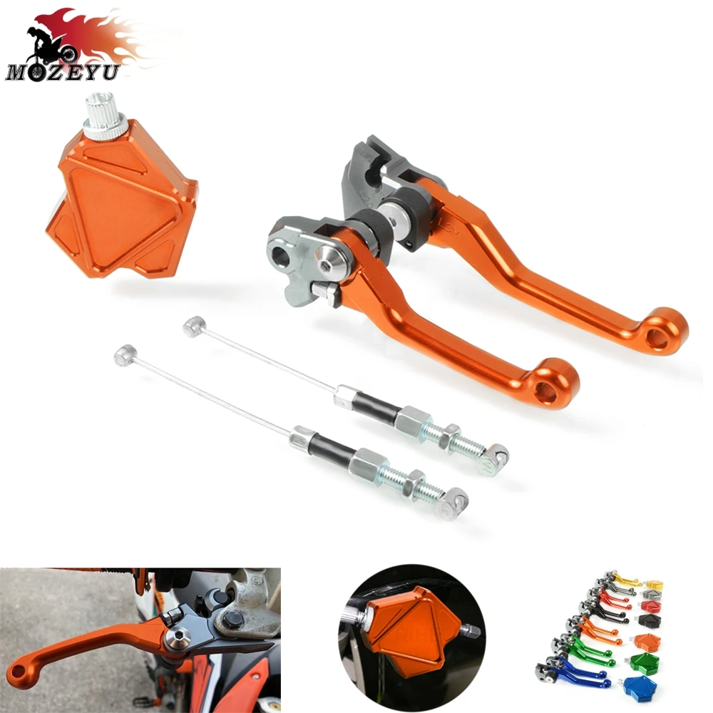

Motorcycle Brake Clutch Lever Pivot Lever and Clutch Lever Easy Pull Cable System for KTM 65SX 2004-2007 2008 2009 2010 2011