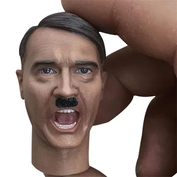 

1/6 Scale Male Figure Accessory jiangjun Head Scuclpt Carved Accessory Model with Neck for 12'' Body