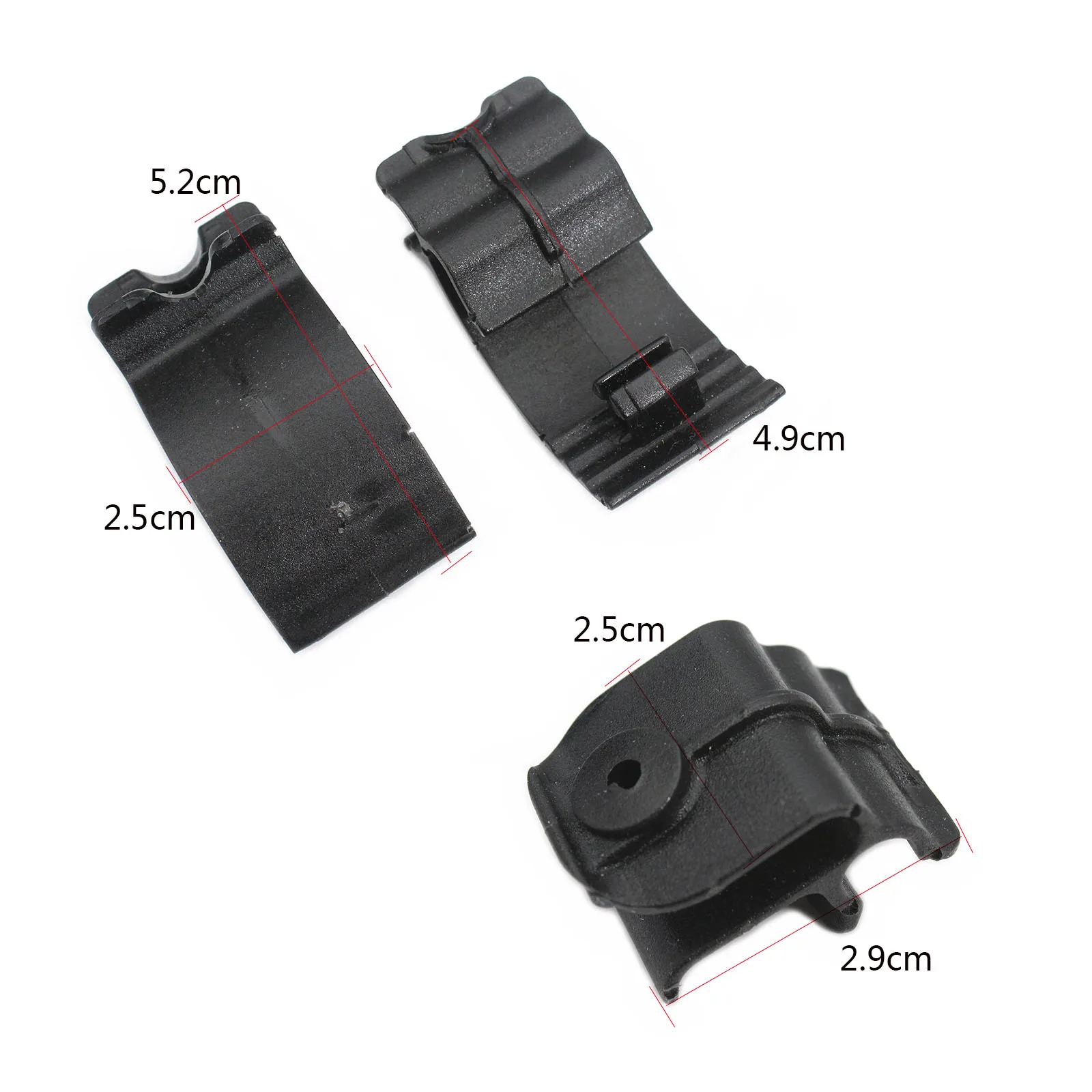 Side Battery Cover Clips For HARLEY Sportster XL883 XL1200 2004-2013 Plastic Black motorcycle engine cover protector
