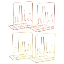 1 пара креативная форма электрокардиограммы Подставка для книг Настольная подставка держатель