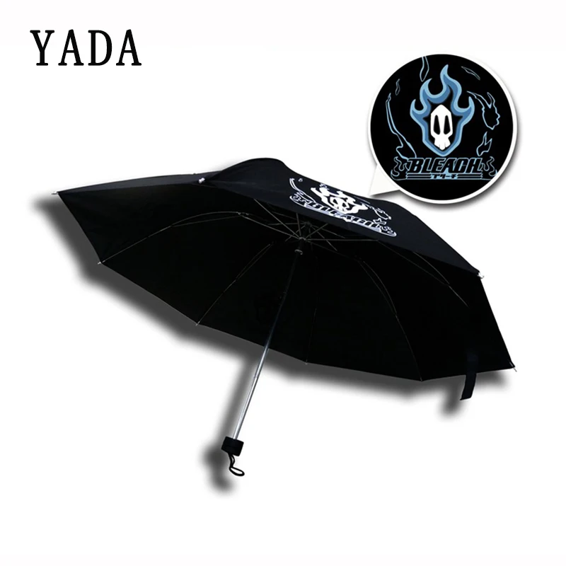

YADA 2019 Colors Changing Fire Umbrella Rain Women uv Anime BLEACH Umbrella For Womens Windproof Cosplay Folding Umbrellas YS739
