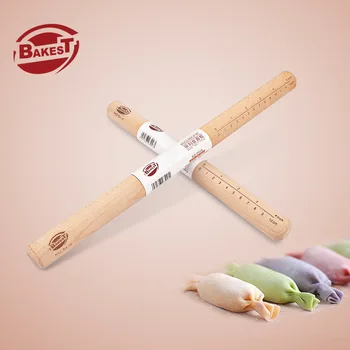 

Baking Tool 30/40 Cm with Measuring Building Blocks Rolling Stick No Paint Rolling Pin Rolling Stick bakest 8417-8418