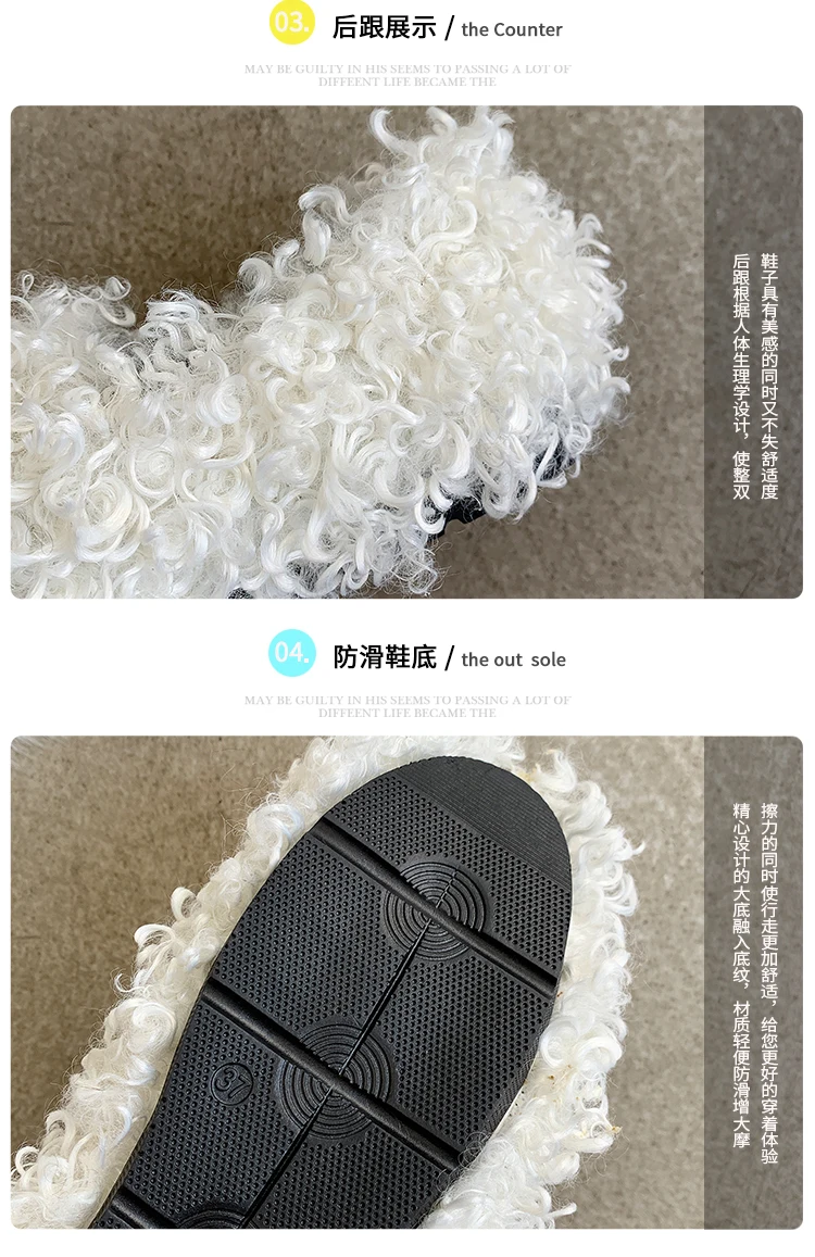 Slip On Shoes For Women Flats Women's Moccasins Shallow Mouth Loafers Fur All-Match Modis Casual Female Sneakers Round Toe