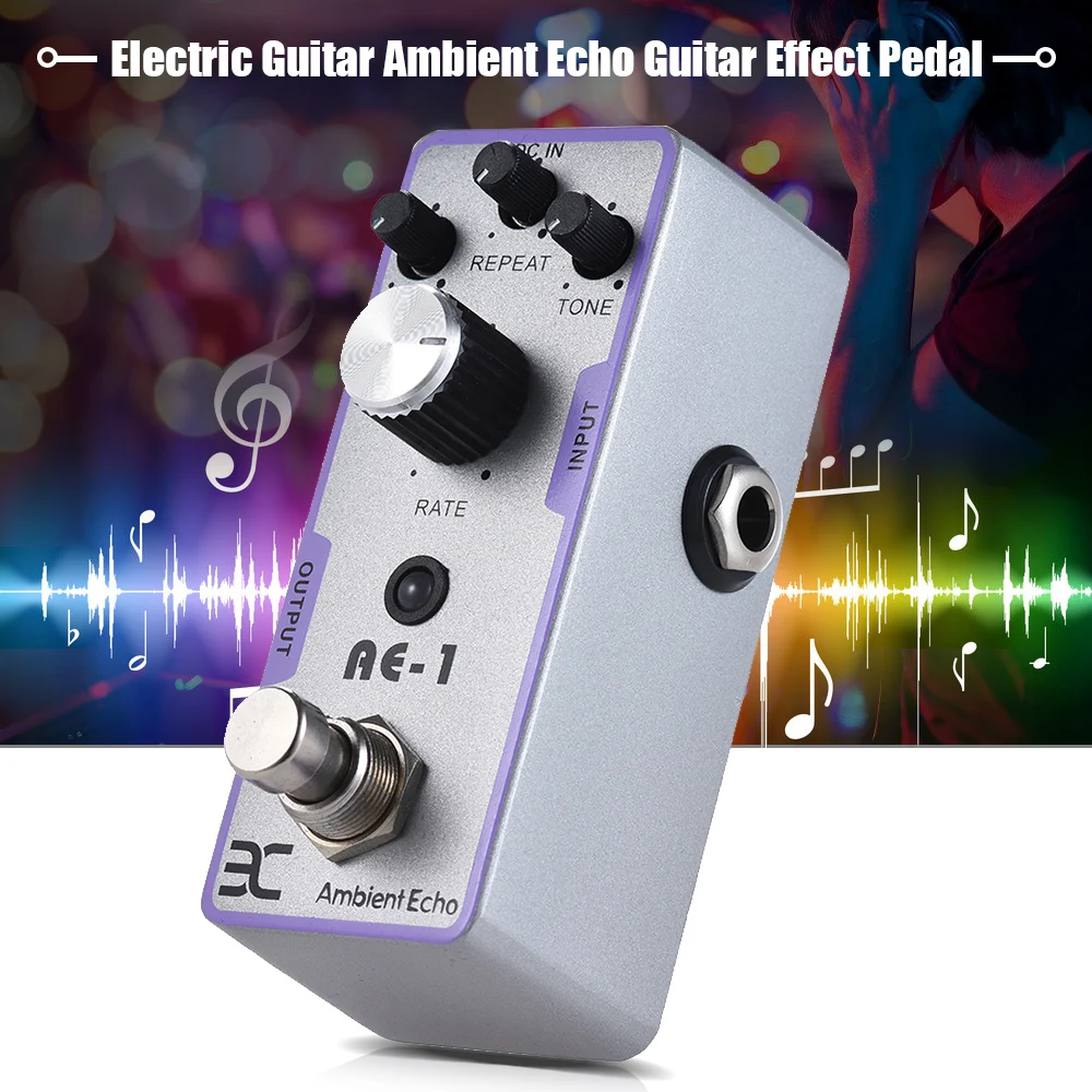 ENO EX AE-1 электрогитара Ambient Echo Effect Педаль полностью металлический корпус True Bypass