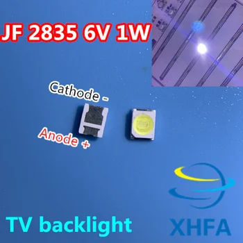 

200PCS JUFEI LED Backlight 1210 3528 2835 1W 6V 96LM Cool white LCD Backlight for TV TV Application 01.JT.2835BPWS2-C