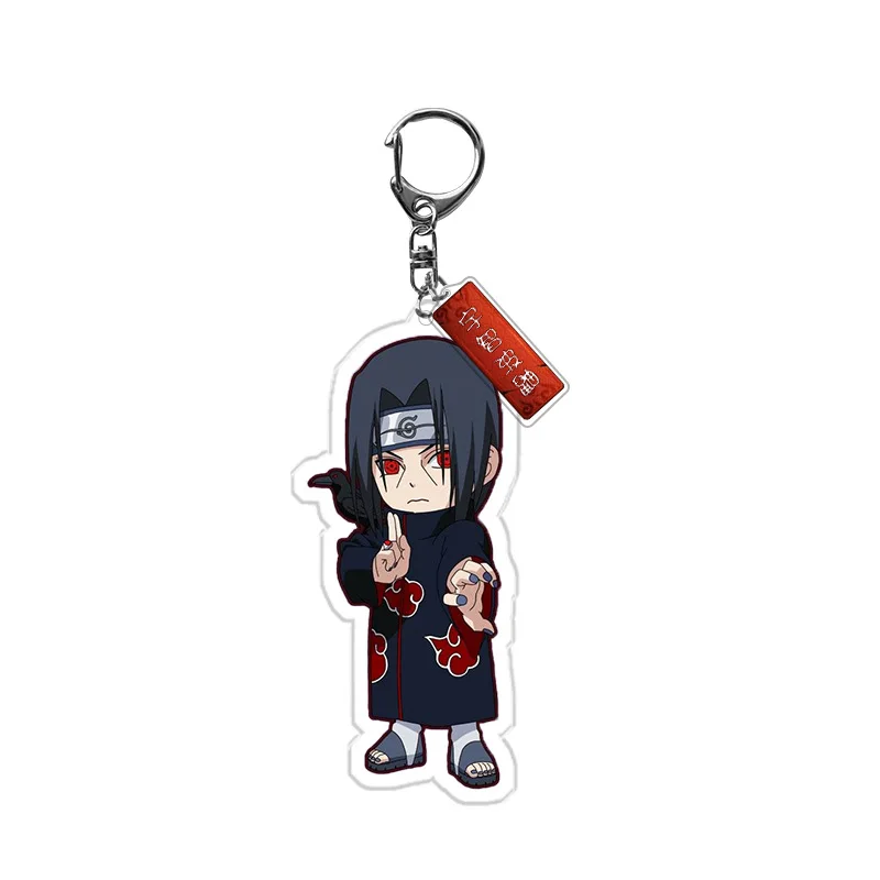 Аниме Uzumaki Naruto брелки для женщин и мужчин Sasuke itachi Kakashi подвеска брелок ключей