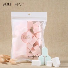 YOUSHA, 25 шт., губка для макияжа, одноразовая пудра для лица, спонж для макияжа Pentago, косметическая губка, спонж для жидкой основы, BB крем, пудра