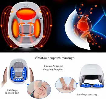 

Wireless Large Capacity Lithium Battery Powered Knee Massager With Vibration Heating And Air Pressure