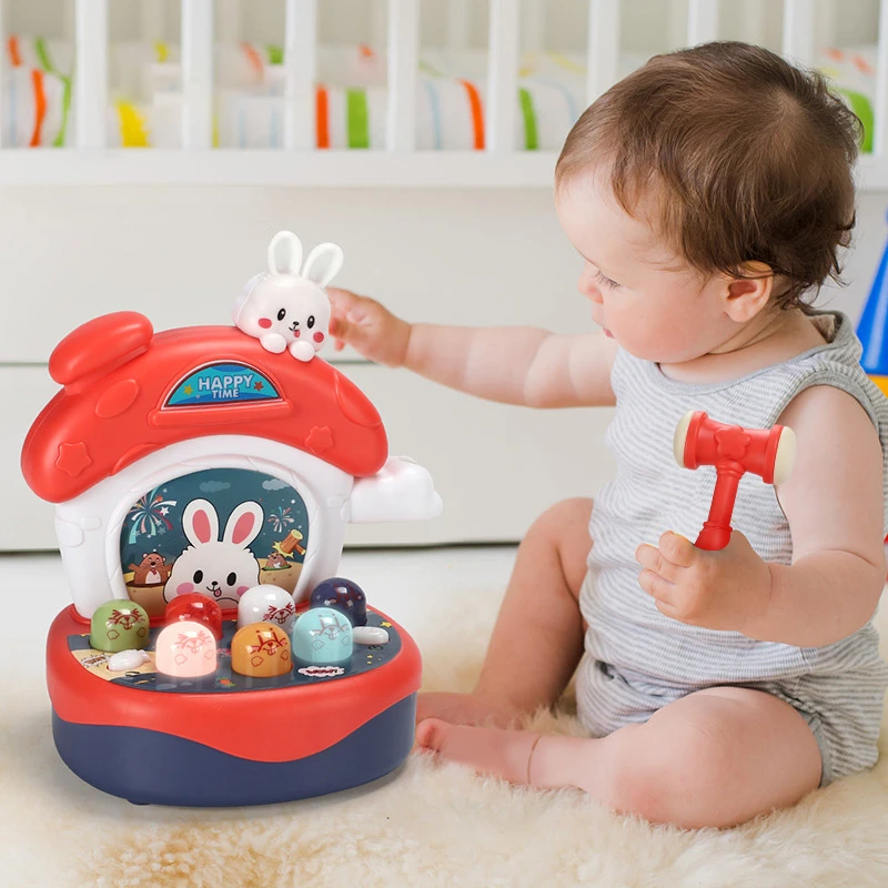 Whac a mole juguete para bebé 13 24 meses juguete educativo temprano juguetes para bebés niñas 1 año educativo música|Generador de ruido| - AliExpress