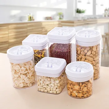 

Kitchen Storage Box Sealing Food Preservation Plastic Fresh Pot Container Sealed Cans For Coarse Cereals Grains Tank Storage Box