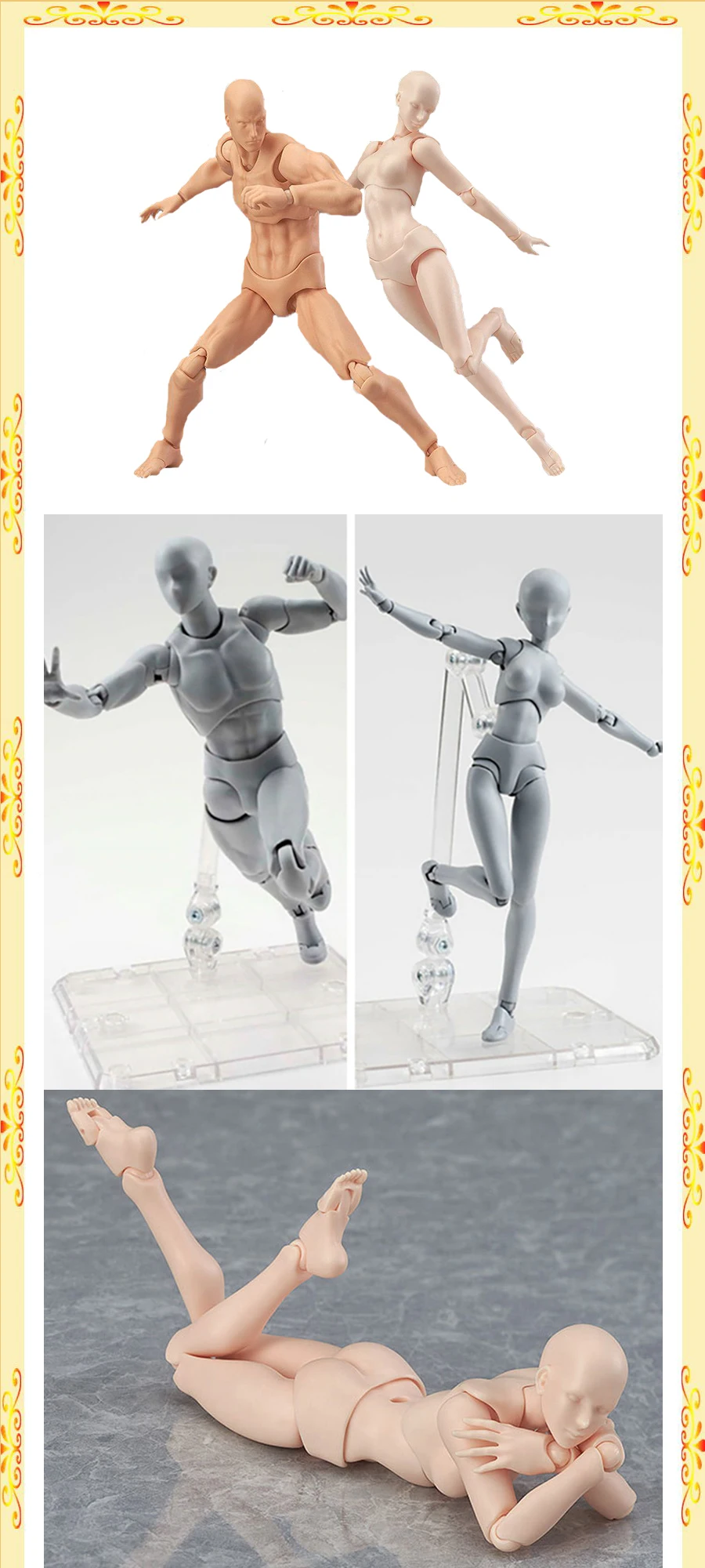 Figma He She подвижное тело шарнир фигурка игрушка художественная живопись аниме подвижная фигурка-модель игрушки Коллекционная кукла