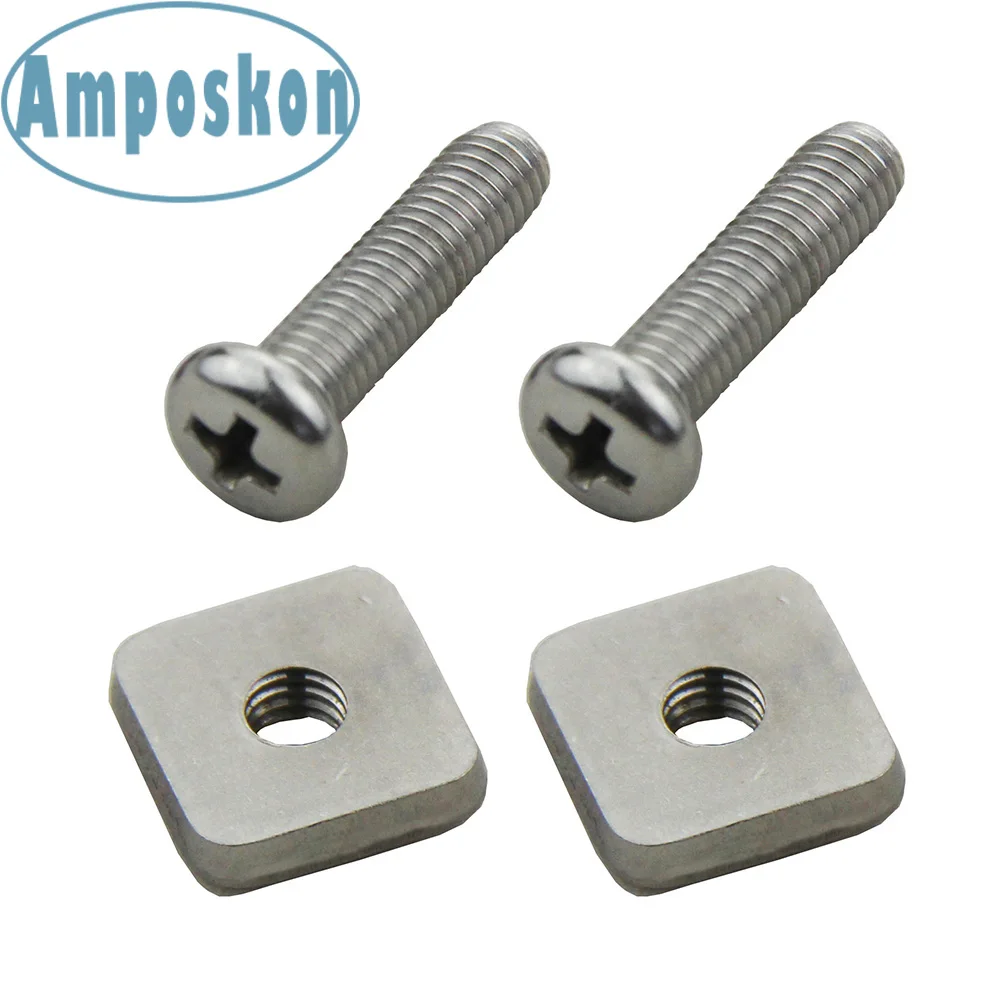 10 Pieces M4 & M5 Stainless Steel Manual Tip Sup Center Fin Screw Plate Long board Screw And Plate Smart Longboard Fin Box