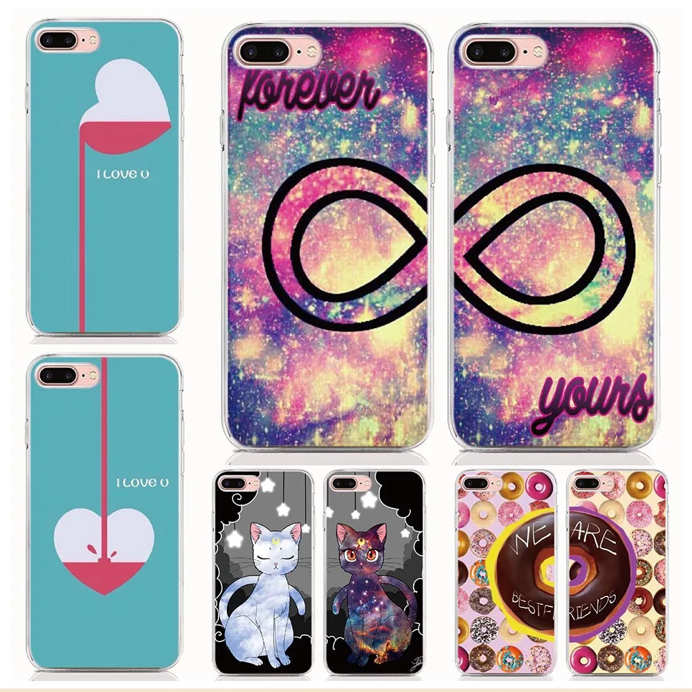 

For Wiko View 3 3pro 3Lite Y60 Jerry4 Soft Tpu Silicone Case Print Best Friends Emoji BFF Cover Coque Shell Phone Cases