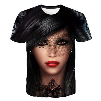 

2020 Summer Charming t shirt Men Fashion 3d Printing T-Shirt Beautiful girl Short Sleeve fashion Print Tshirts Casual Tee Tops