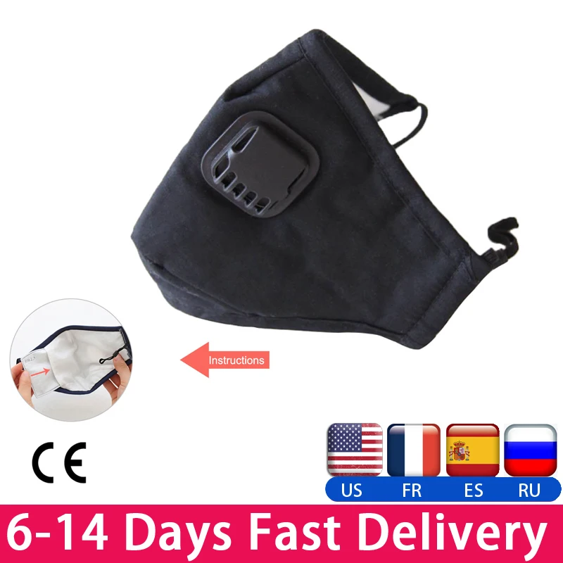 

Dust Mask Unisex PM2.5 Anti-pollution Mask Outdoor Protection N95 Non-woven Cloth Dust Mask Cotton Yarn Black Mask FFP3 Mask