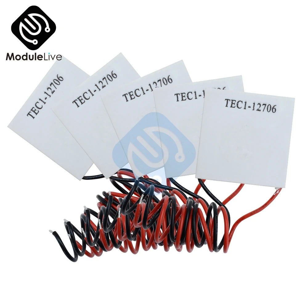 DC 12V TEC1-12706 TEC1-12710 TEC1-12715 TEC1-12705 TEC1-04905 радиатор Термоэлектрический охладитель охлаждающая пластина Пельтье 40*40 мм